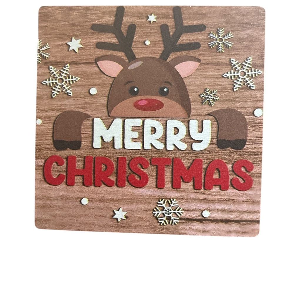Rustic Reindeer Christmas Desk sign